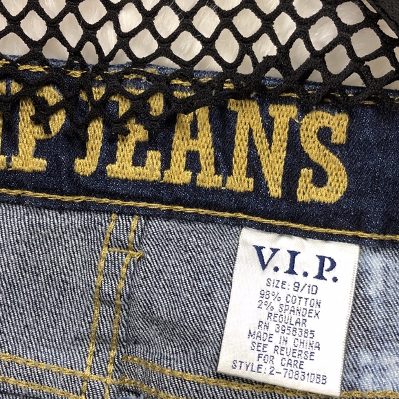 V.I.P. Distressed Lace Sexy Jeans, Size 9/10 - Picture 7 of 7